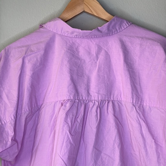 Universal Thread Short Sleeve Cropped Blouse in Lavender Women's Size XXL - Picture 8 of 9